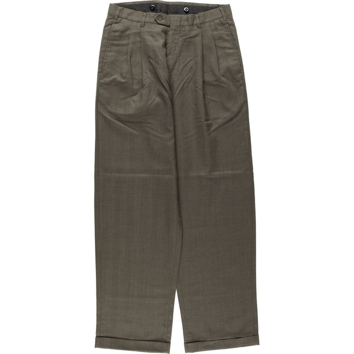 Vintage two-pleat slacks for men, size W31 unclear walnut Vintage Second Hand