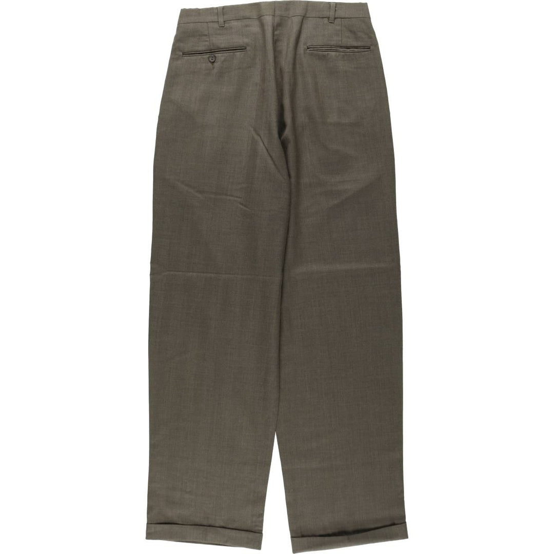 Vintage two-pleat slacks for men, size W31 unclear walnut Vintage Second Hand