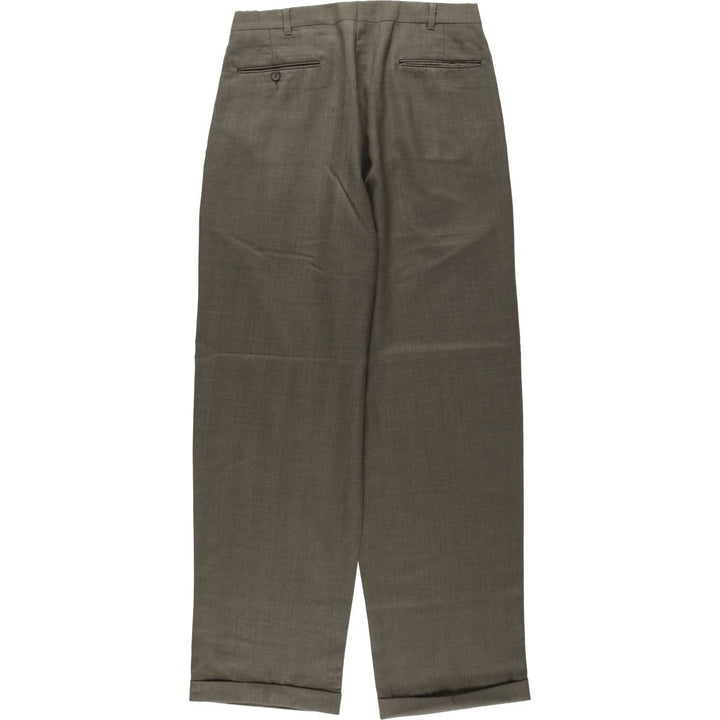 Vintage two-pleat slacks for men, size W31 unclear walnut Vintage Second Hand