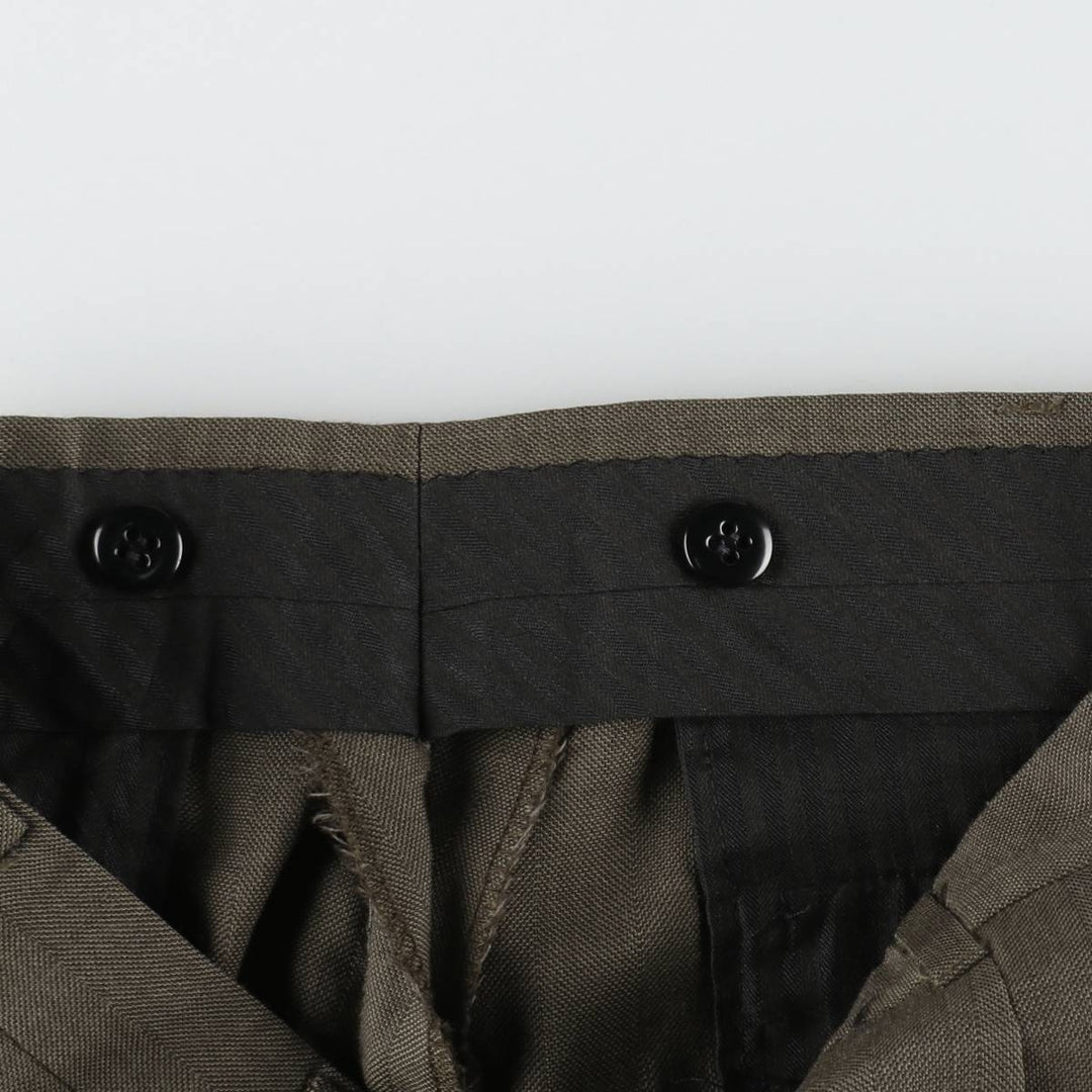Vintage two-pleat slacks for men, size W31 unclear walnut Vintage Second Hand