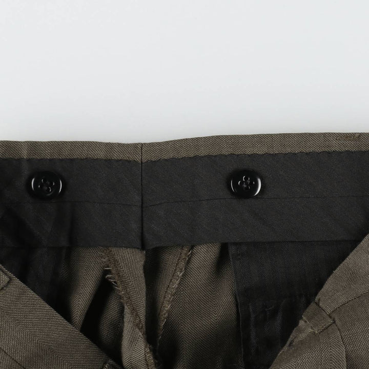 Vintage two-pleat slacks for men, size W31 unclear walnut Vintage Second Hand