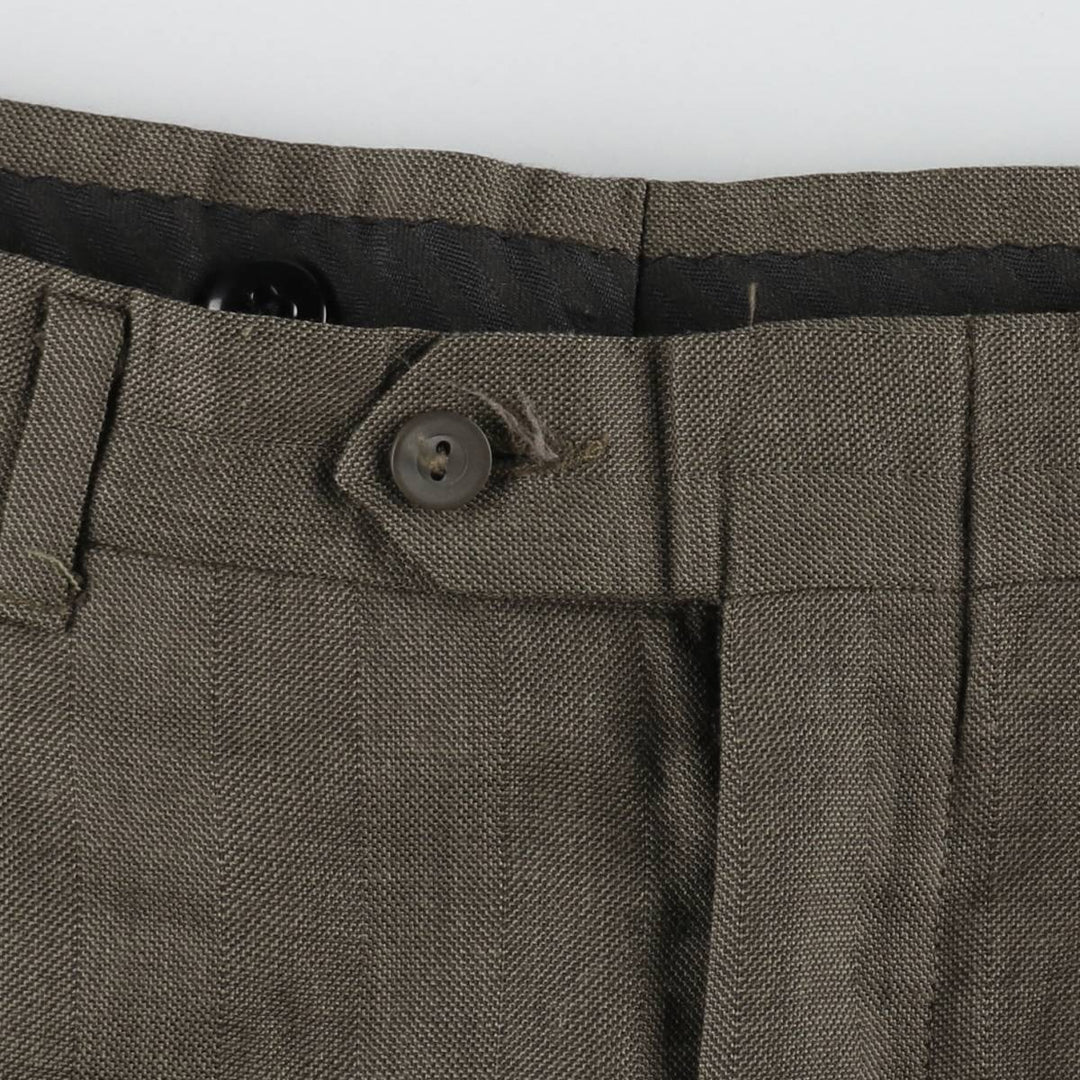 Vintage two-pleat slacks for men, size W31 unclear walnut Vintage Second Hand