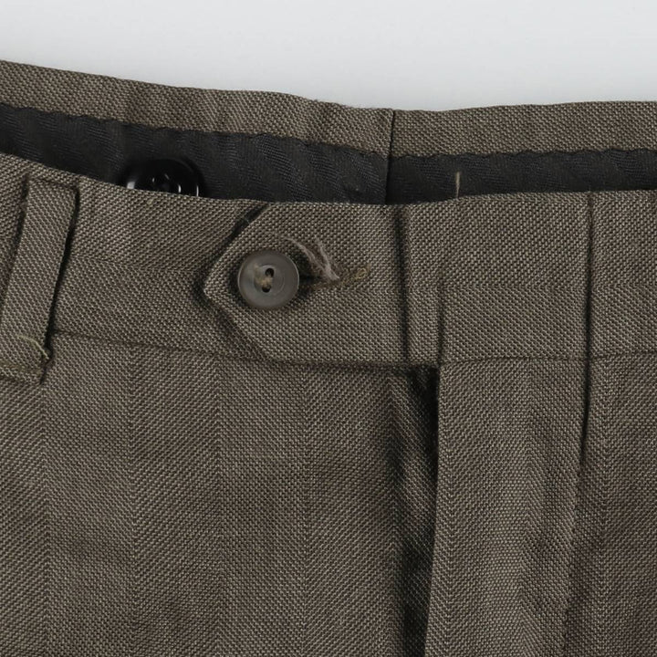 Vintage two-pleat slacks for men, size W31 unclear walnut Vintage Second Hand