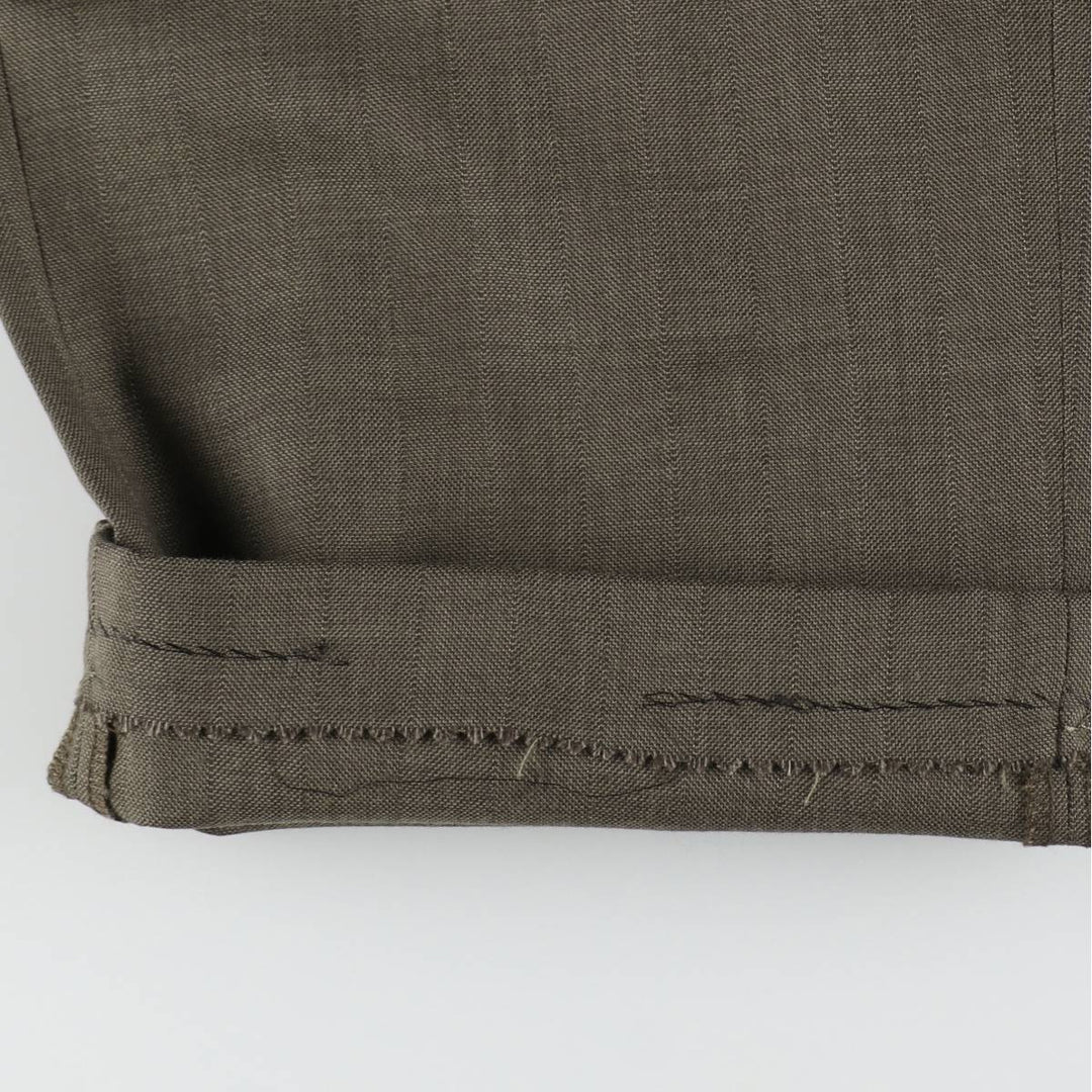 Vintage two-pleat slacks for men, size W31 unclear walnut Vintage Second Hand