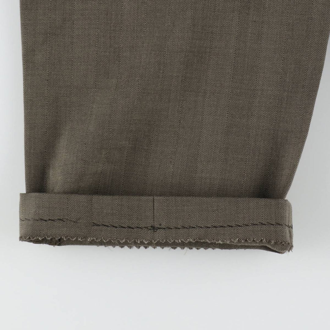 Vintage two-pleat slacks for men, size W31 unclear walnut Vintage Second Hand
