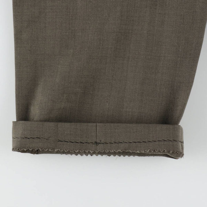 Vintage two-pleat slacks for men, size W31 unclear walnut Vintage Second Hand