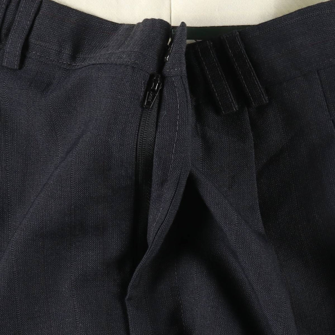 Haggar ATHLETIC FIT Stripe Pattern Two-Pleat Slacks Pants, Made in USA, Men's W32 (approx.) polyester Charcoal Vintage Second Hand