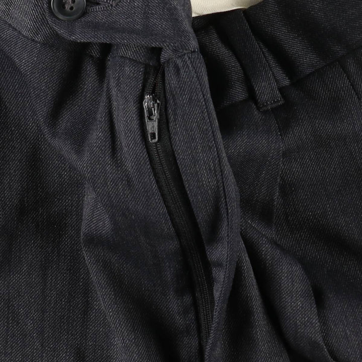 DESIGN II Two-Pleat Slacks Pants, Men's Size W31 (approx.) unclear Charcoal Vintage Second Hand