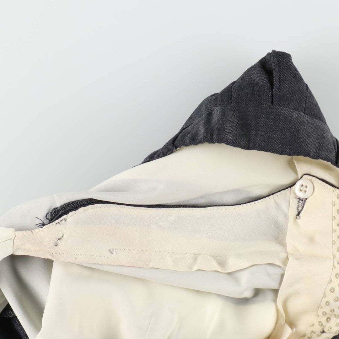 DESIGN II Two-Pleat Slacks Pants, Men's Size W31 (approx.) unclear Charcoal Vintage Second Hand
