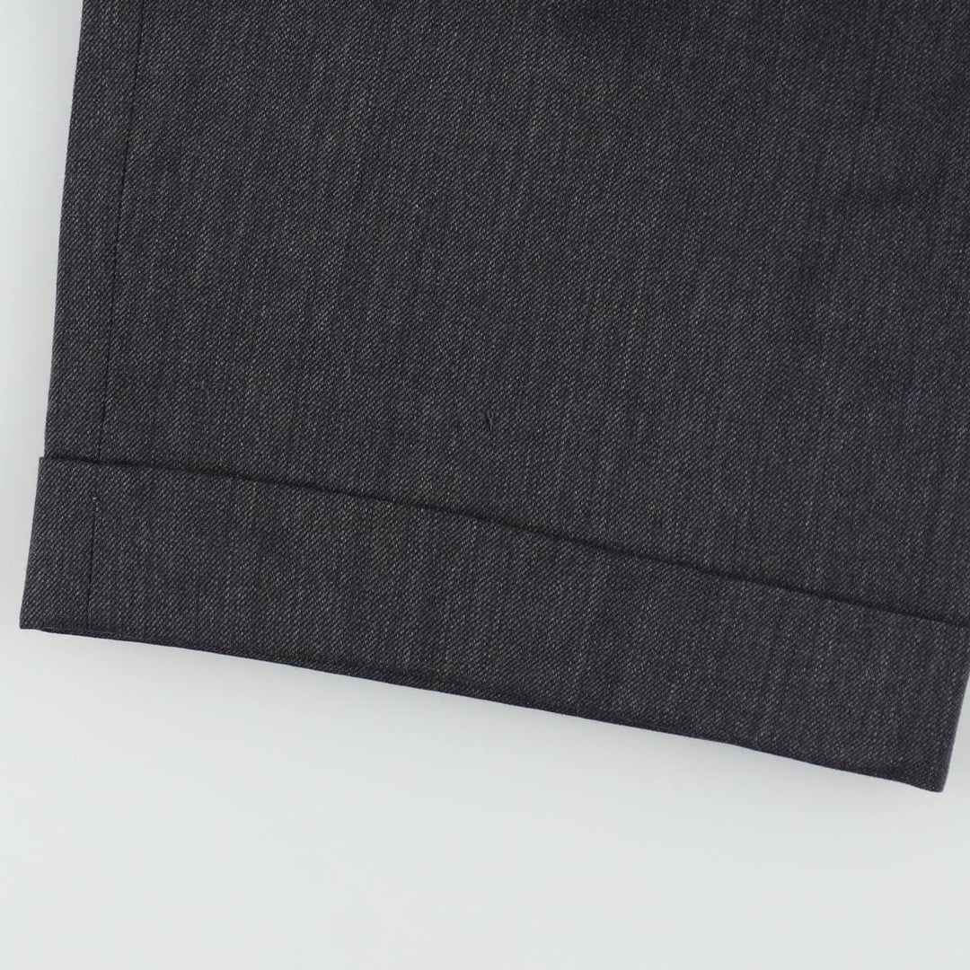 DESIGN II Two-Pleat Slacks Pants, Men's Size W31 (approx.) unclear Charcoal Vintage Second Hand