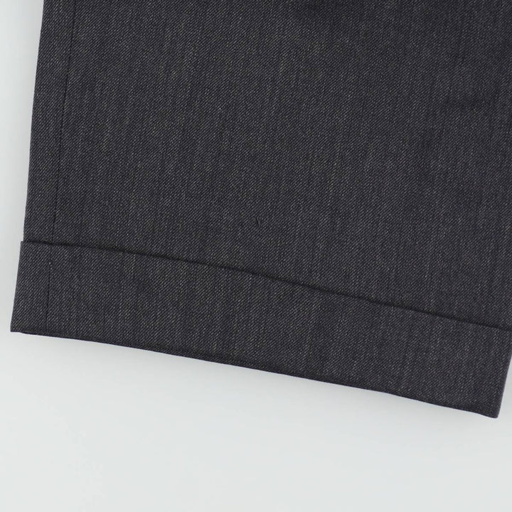 DESIGN II Two-Pleat Slacks Pants, Men's Size W31 (approx.) unclear Charcoal Vintage Second Hand