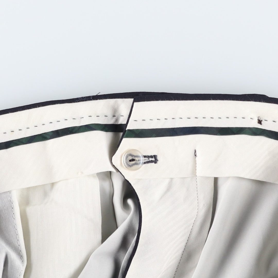 Ralph Lauren LAUREN Lauren Two-pleat wool pants slacks for men, equivalent to W34 wool navy blue type Vintage Second Hand