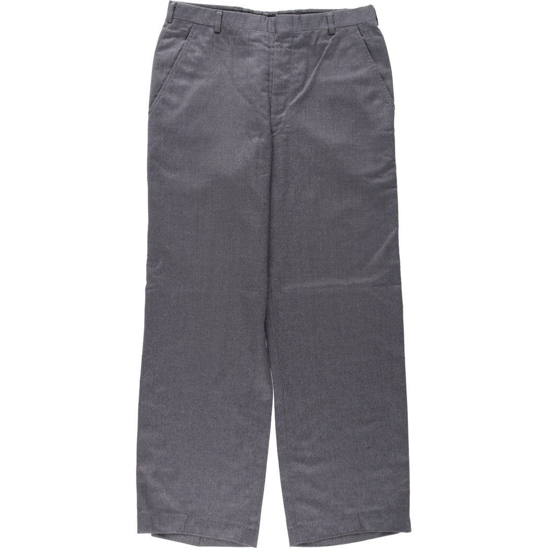 HART SCHAFFNER AND MARX Wool Trousers, Slacks, Men's Size W32 (approx.), Vintage wool gray type Vintage Second Hand