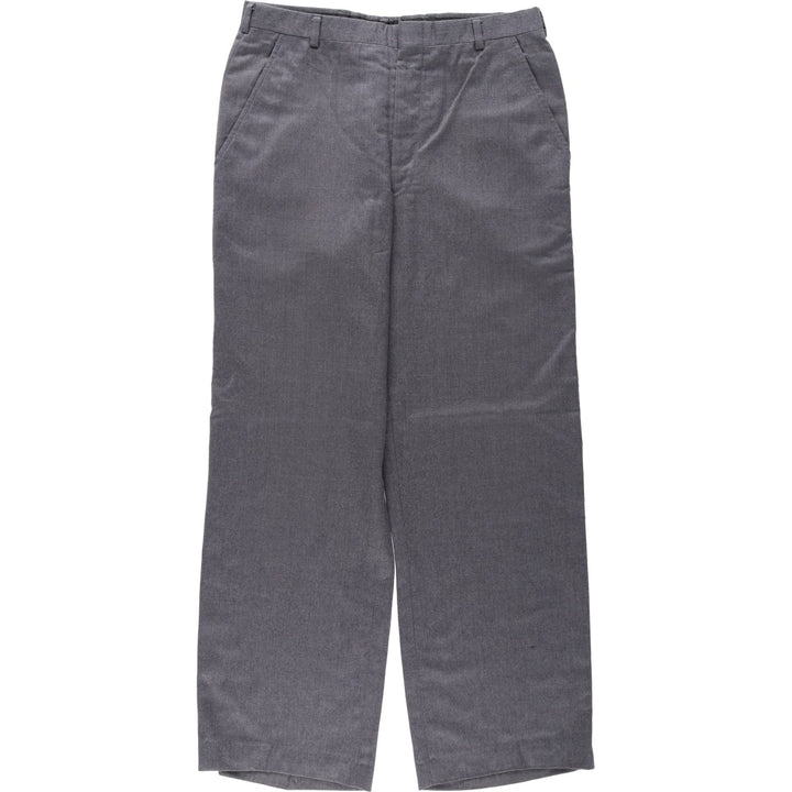HART SCHAFFNER AND MARX Wool Trousers, Slacks, Men's Size W32 (approx.), Vintage wool gray type Vintage Second Hand
