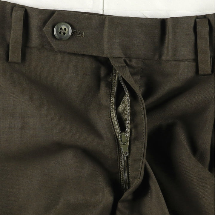 Ralph Lauren LAUREN Two-pleat slacks for men, size W33 (approx.) unclear Khaki type Vintage Second Hand