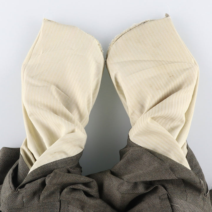 90'S SLATES Two-Pleat Slacks Pants, Men's Size W32 (approx.), Vintage polyester Khaki type Vintage Second Hand