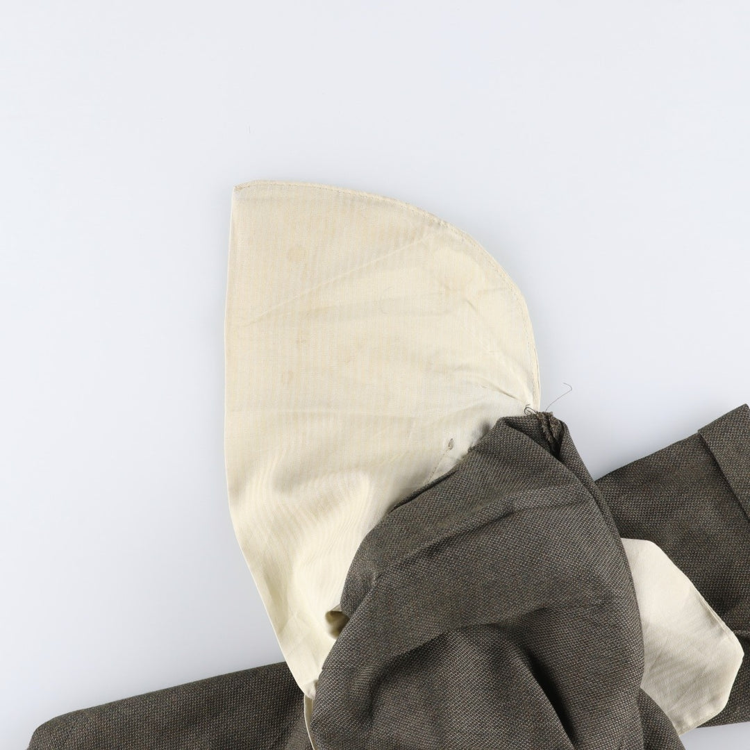 90'S SLATES Two-Pleat Slacks Pants, Men's Size W32 (approx.), Vintage polyester Khaki type Vintage Second Hand