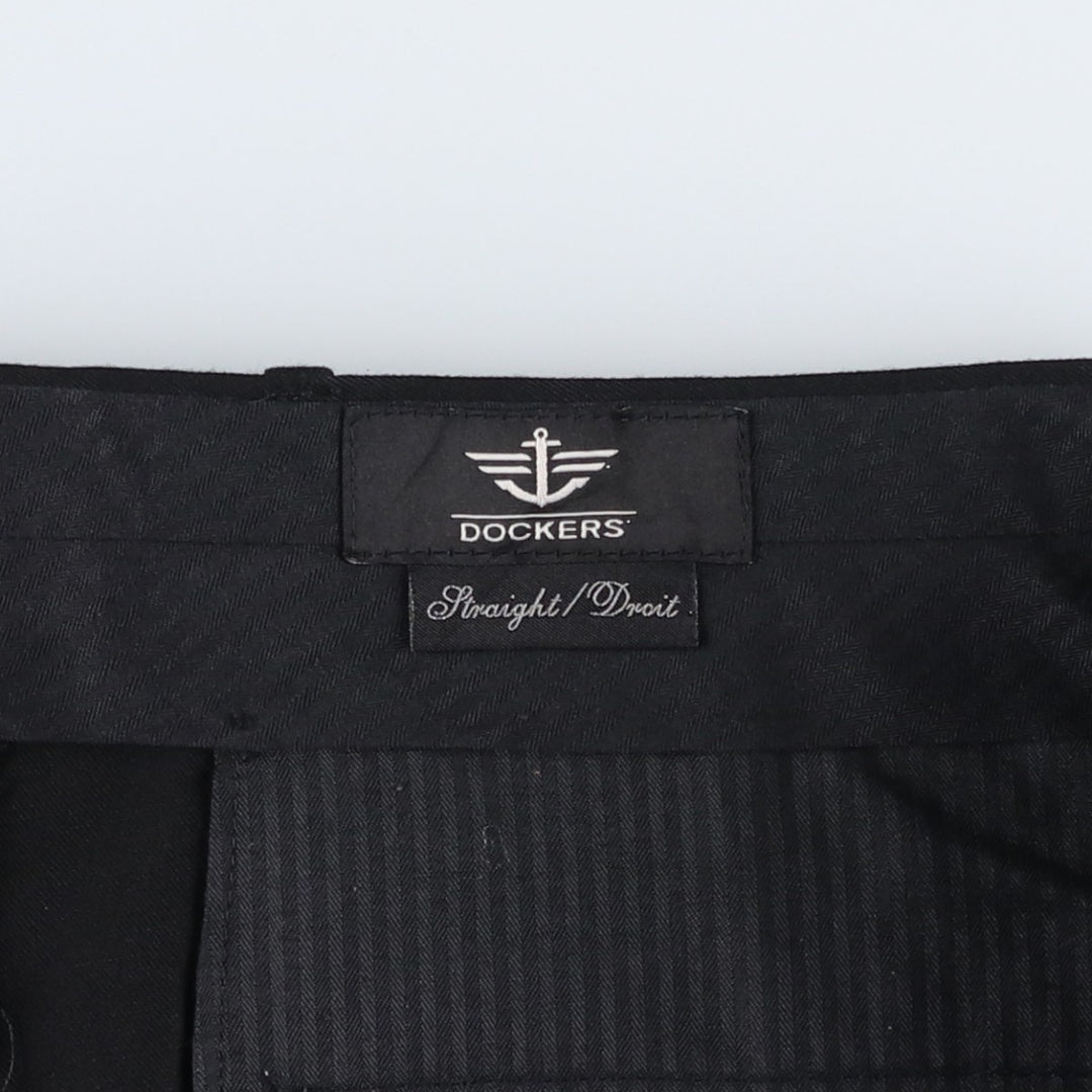Dockers Straight polyester black type Vintage Second Hand