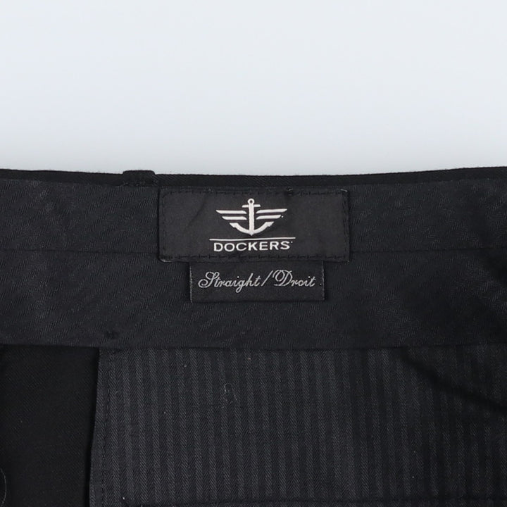 Dockers Straight polyester black type Vintage Second Hand