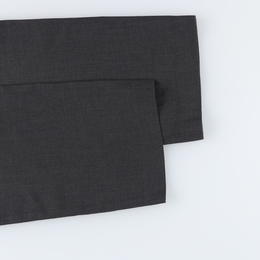 80s-90'S Lands' End Two-Pleat Wool Trousers, Made in USA, Men's Size W34 (approx.), Vintage wool Charcoal Vintage Second Hand
