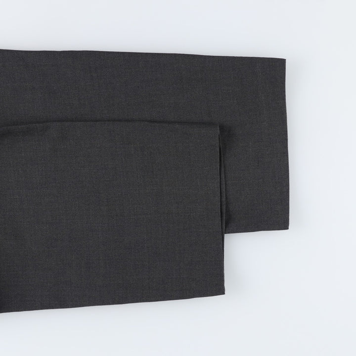 80s-90'S Lands' End Two-Pleat Wool Trousers, Made in USA, Men's Size W34 (approx.), Vintage wool Charcoal Vintage Second Hand