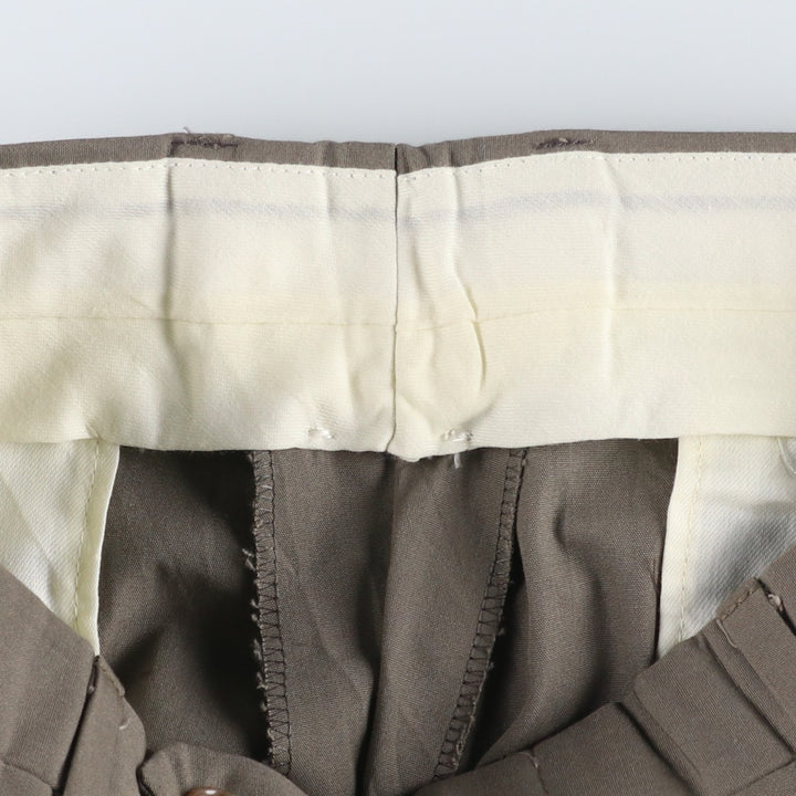 Vintage two-pleat slacks for men, size W30 unclear Khaki type Vintage Second Hand