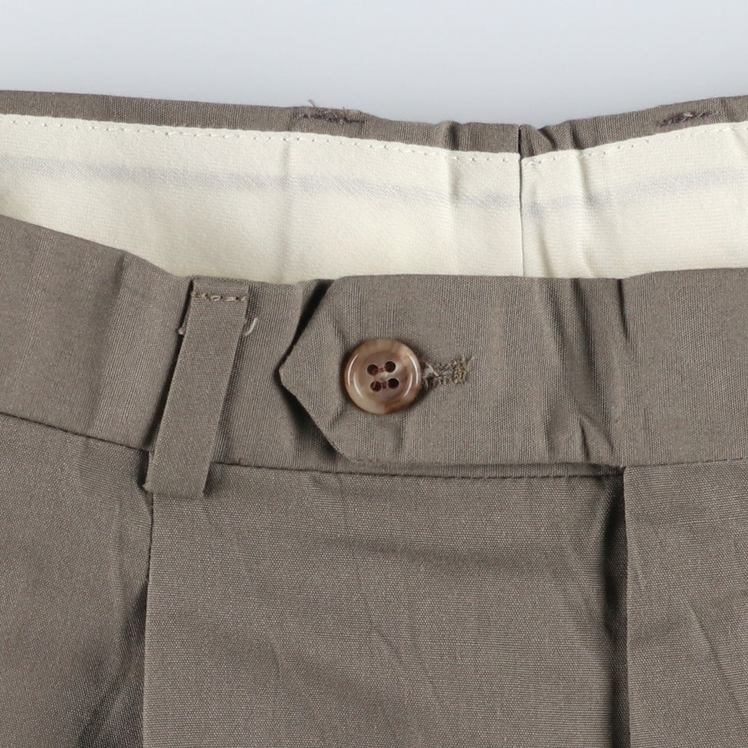 Vintage two-pleat slacks for men, size W30 unclear Khaki type Vintage Second Hand