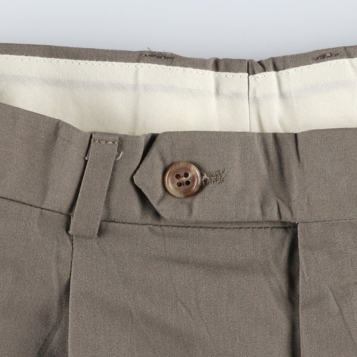 Vintage two-pleat slacks for men, size W30 unclear Khaki type Vintage Second Hand