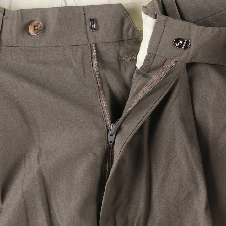 Vintage two-pleat slacks for men, size W30 unclear Khaki type Vintage Second Hand