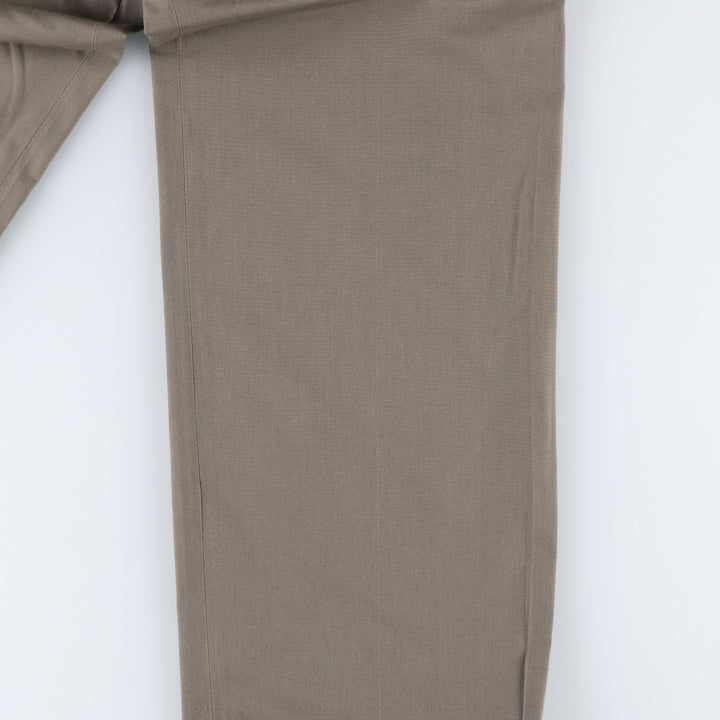 Vintage two-pleat slacks for men, size W30 unclear Khaki type Vintage Second Hand