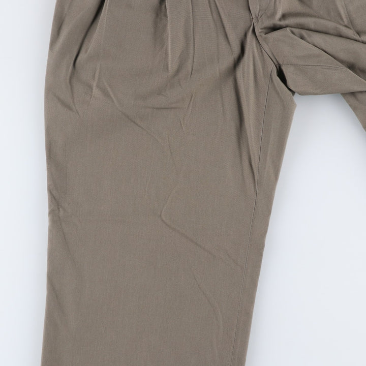 Vintage two-pleat slacks for men, size W30 unclear Khaki type Vintage Second Hand