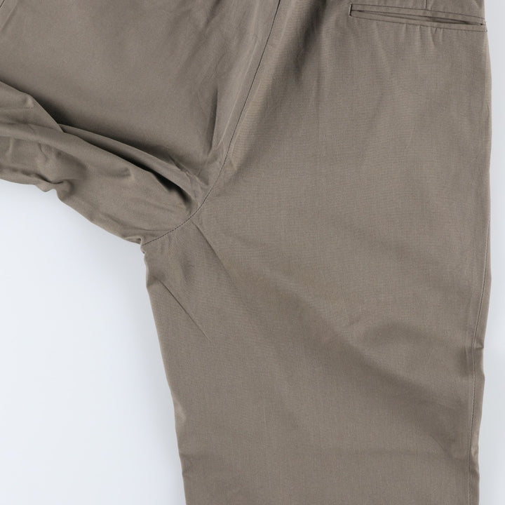 Vintage two-pleat slacks for men, size W30 unclear Khaki type Vintage Second Hand