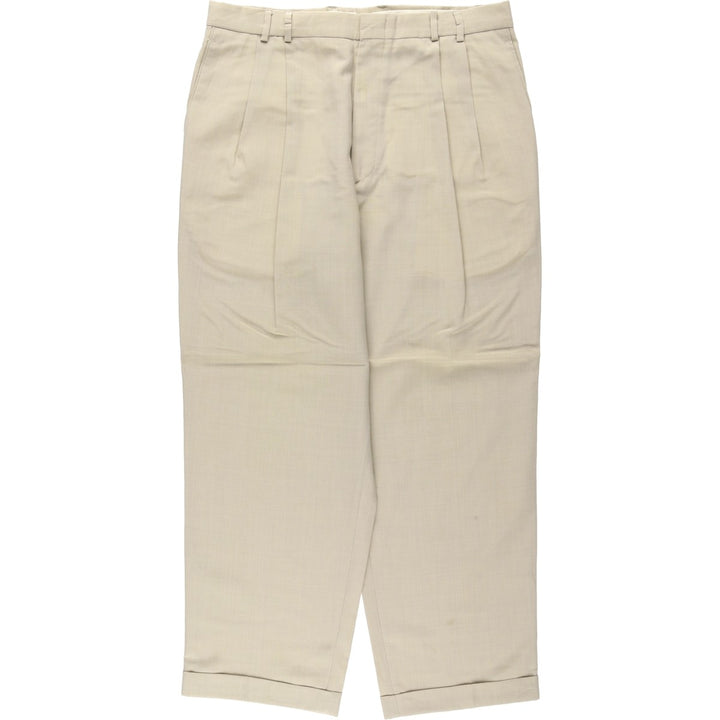90'S Dockers Dress Slacks, Men's Size W34 (approx.), Vintage polyester Beige type Vintage Second Hand