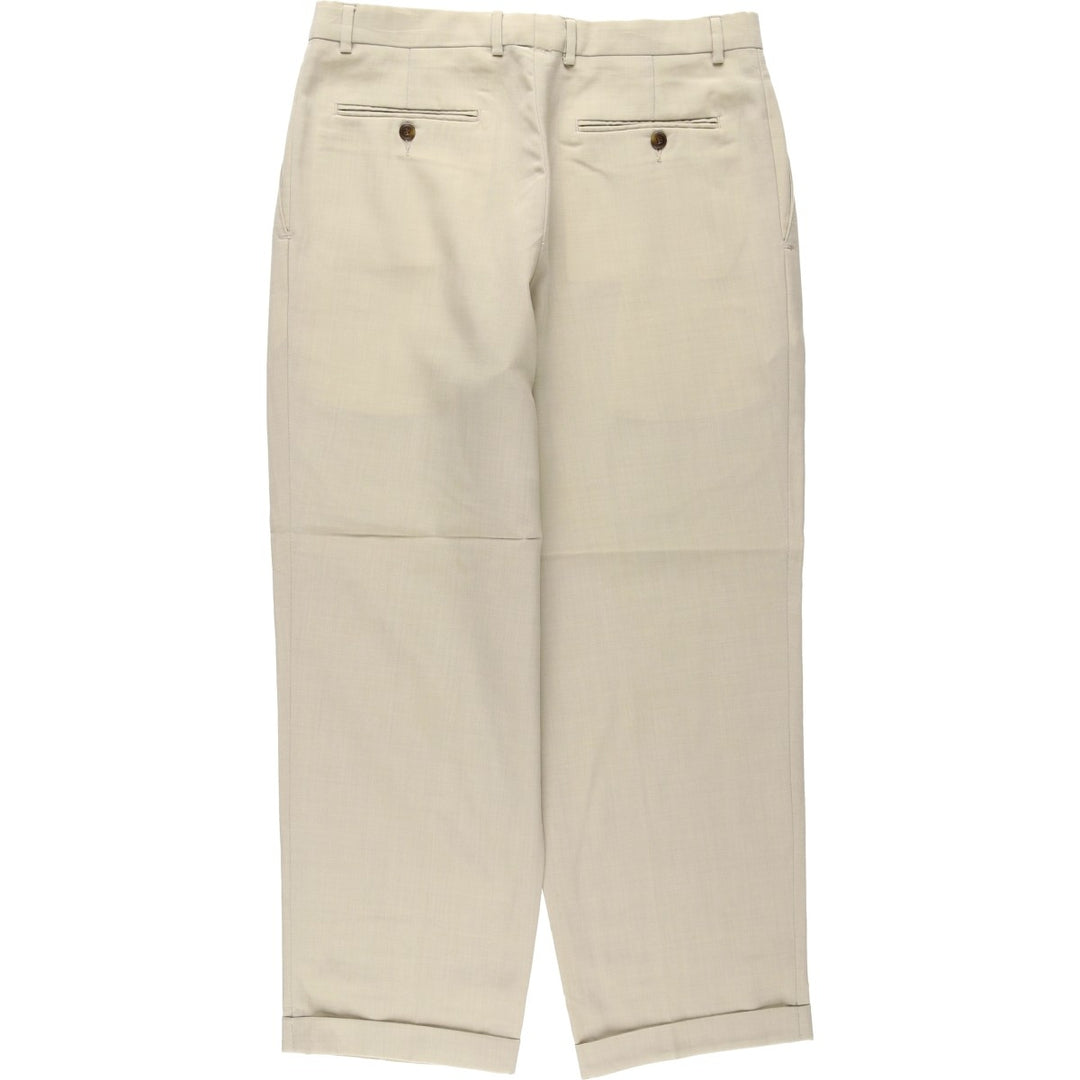 90'S Dockers Dress Slacks, Men's Size W34 (approx.), Vintage polyester Beige type Vintage Second Hand