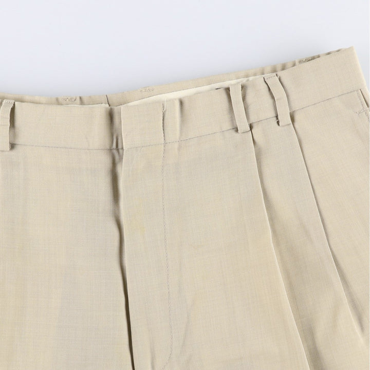 90'S Dockers Dress Slacks, Men's Size W34 (approx.), Vintage polyester Beige type Vintage Second Hand