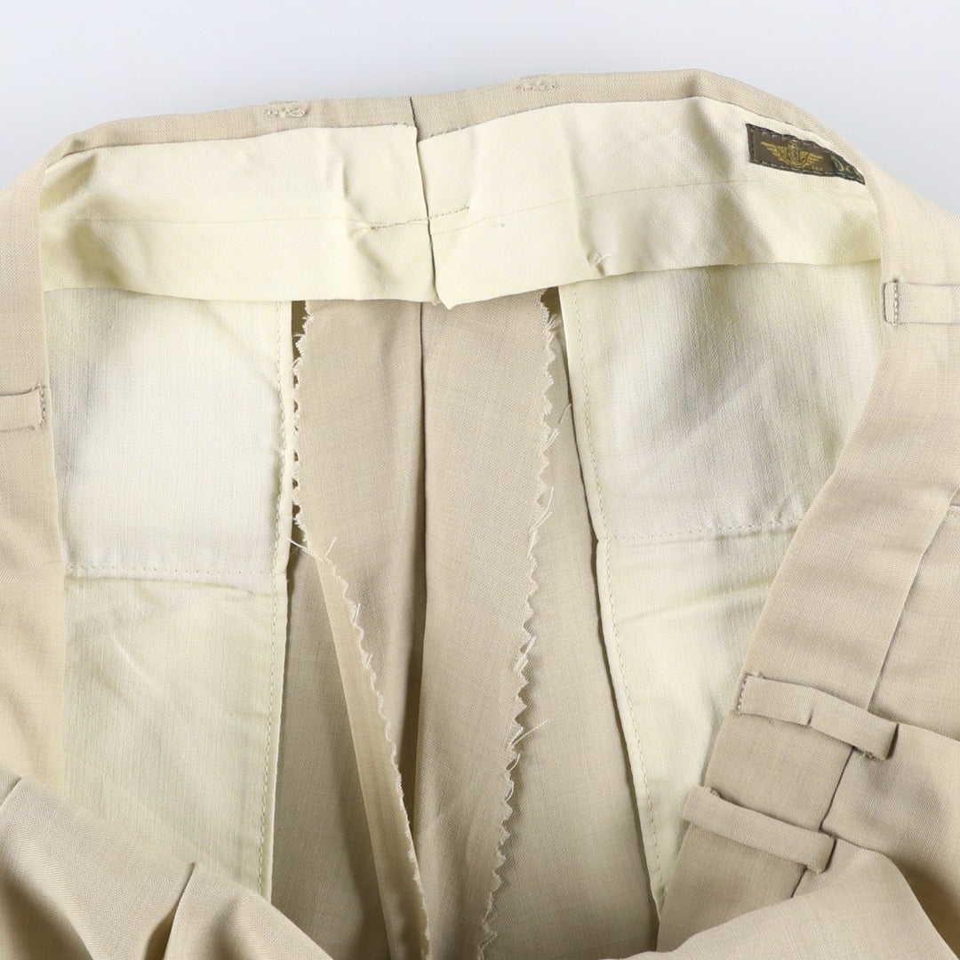 90'S Dockers Dress Slacks, Men's Size W34 (approx.), Vintage polyester Beige type Vintage Second Hand