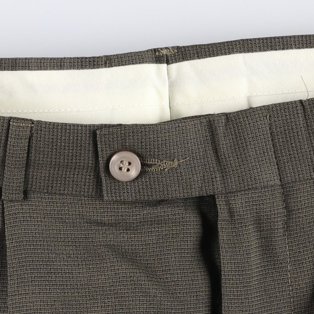 Dockers Slates two-pleat slacks pants, men's size W34 (approx.) unclear Khaki type brown Vintage Second Hand