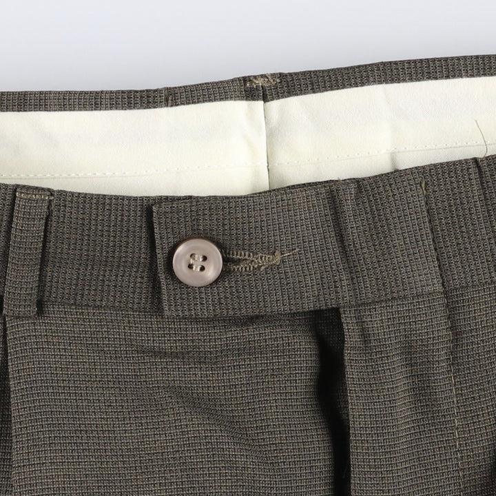 Dockers Slates two-pleat slacks pants, men's size W34 (approx.) unclear Khaki type brown Vintage Second Hand