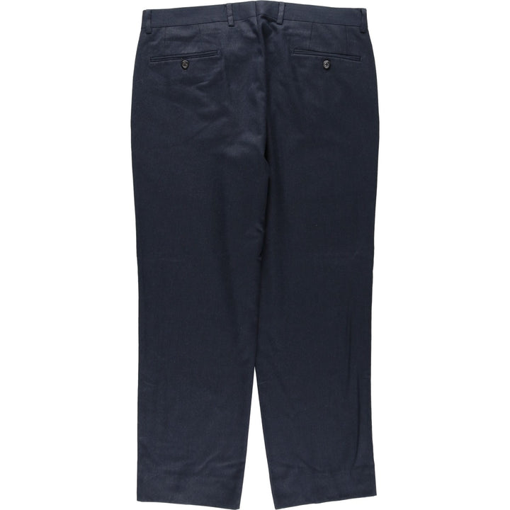 Ralph Lauren LAUREN Lauren slacks pants for men, equivalent to W35 polyester navy blue type Vintage Second Hand