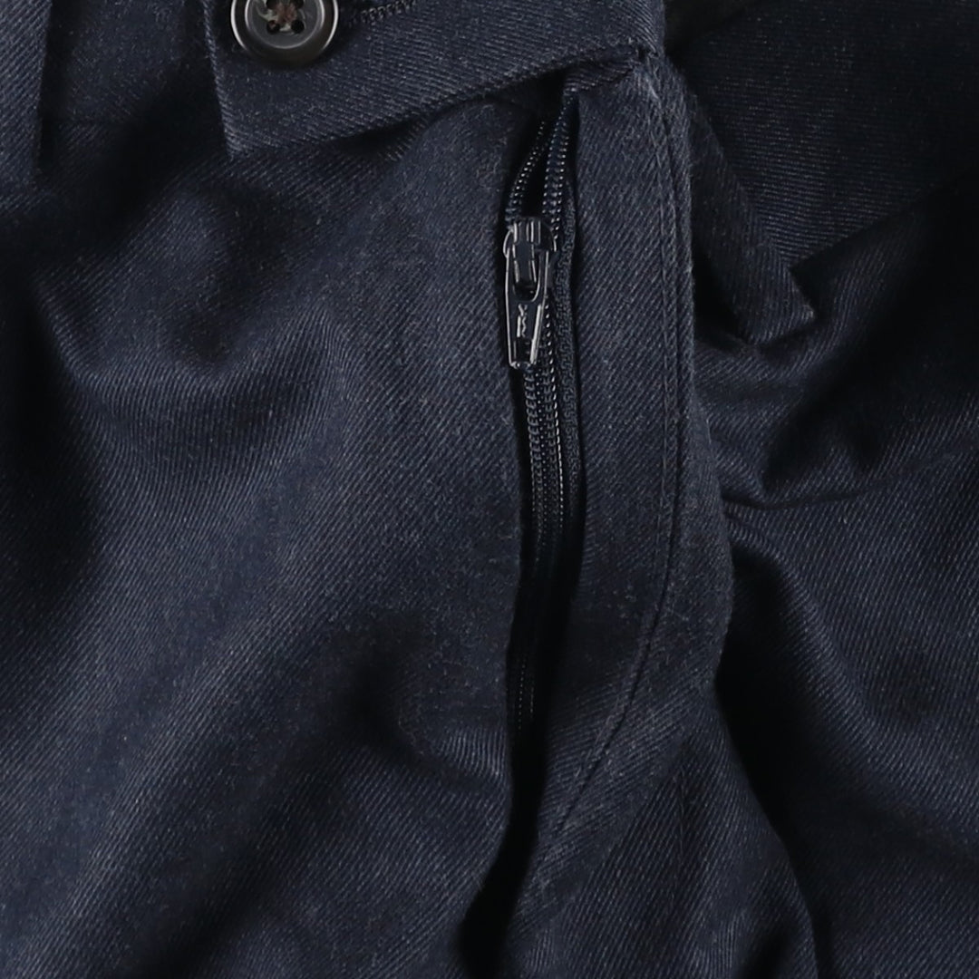 Ralph Lauren LAUREN Lauren slacks pants for men, equivalent to W35 polyester navy blue type Vintage Second Hand