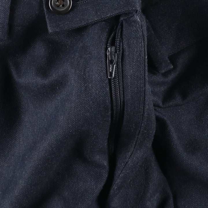 Ralph Lauren LAUREN Lauren slacks pants for men, equivalent to W35 polyester navy blue type Vintage Second Hand