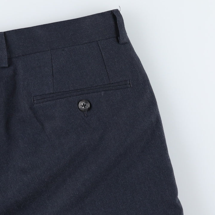 Ralph Lauren LAUREN Lauren slacks pants for men, equivalent to W35 polyester navy blue type Vintage Second Hand