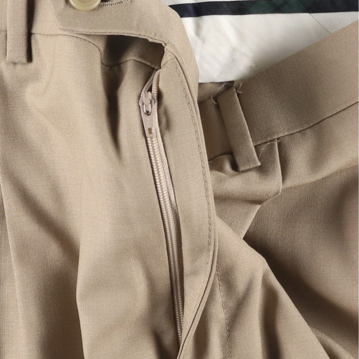 Ralph Lauren LAUREN TOTAL COMFORT Two-pleat wool pants slacks for men, equivalent to W34 wool Beige type Vintage Second Hand