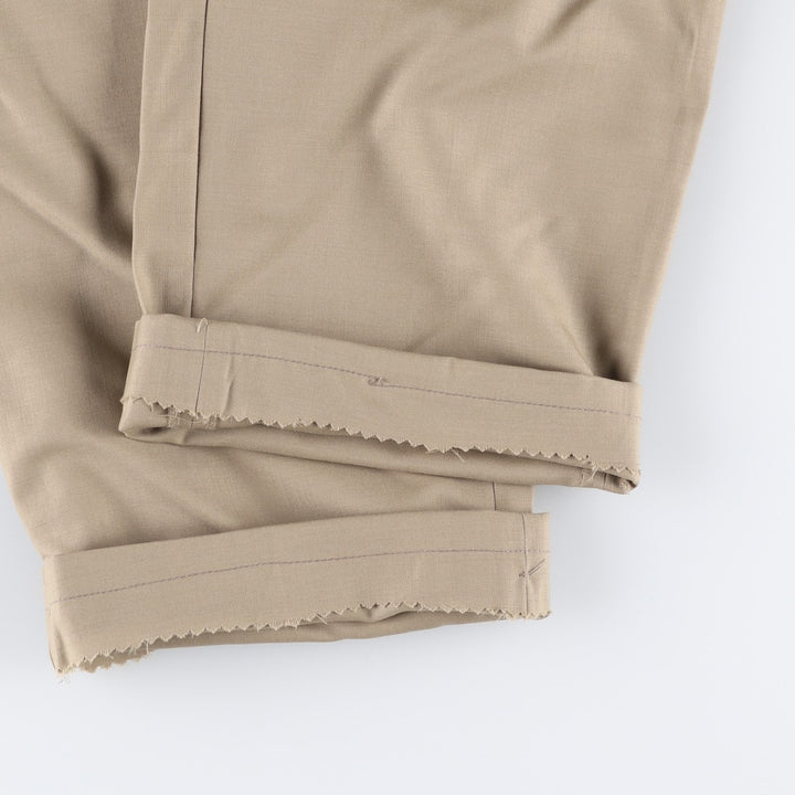 Ralph Lauren LAUREN TOTAL COMFORT Two-pleat wool pants slacks for men, equivalent to W34 wool Beige type Vintage Second Hand