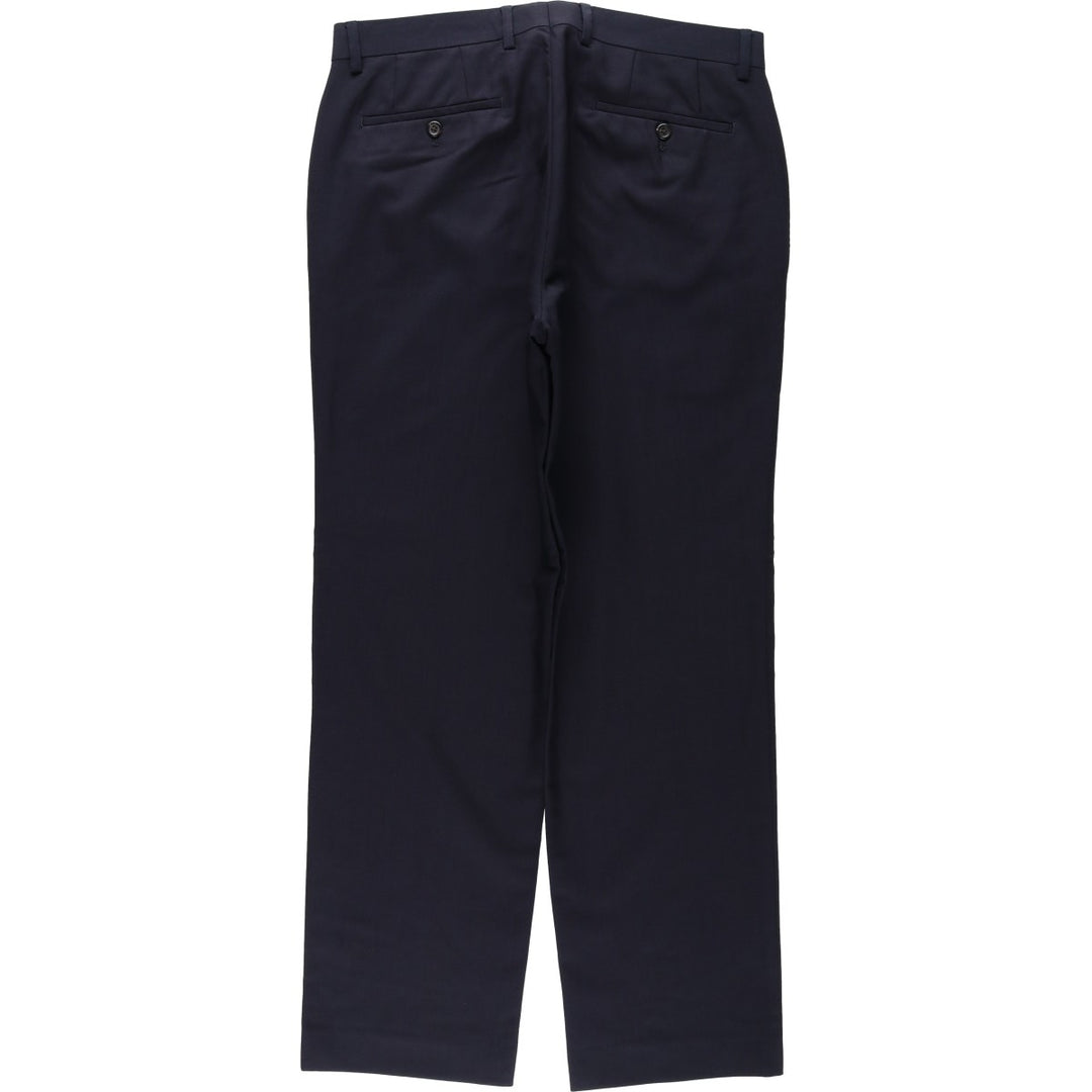 Ralph Lauren LAUREN TOTAL COMFORT wool pants slacks for men, W33 equivalent wool navy blue type Vintage Second Hand