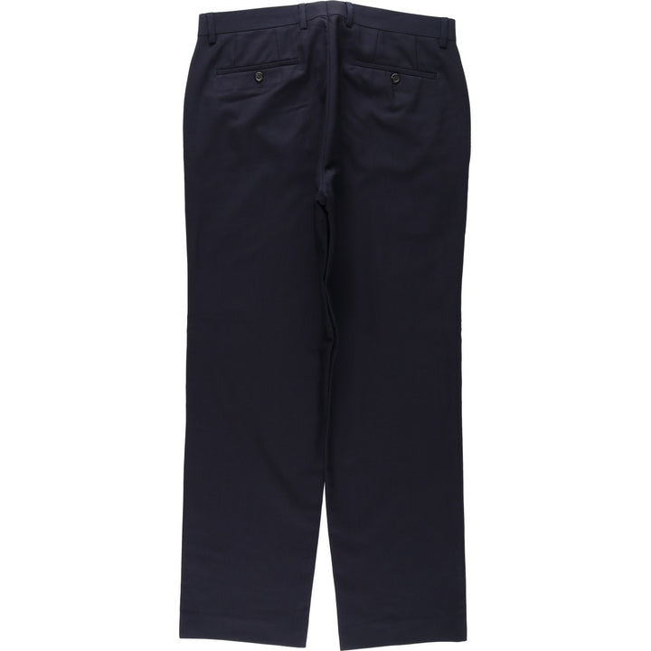 Ralph Lauren LAUREN TOTAL COMFORT wool pants slacks for men, W33 equivalent wool navy blue type Vintage Second Hand
