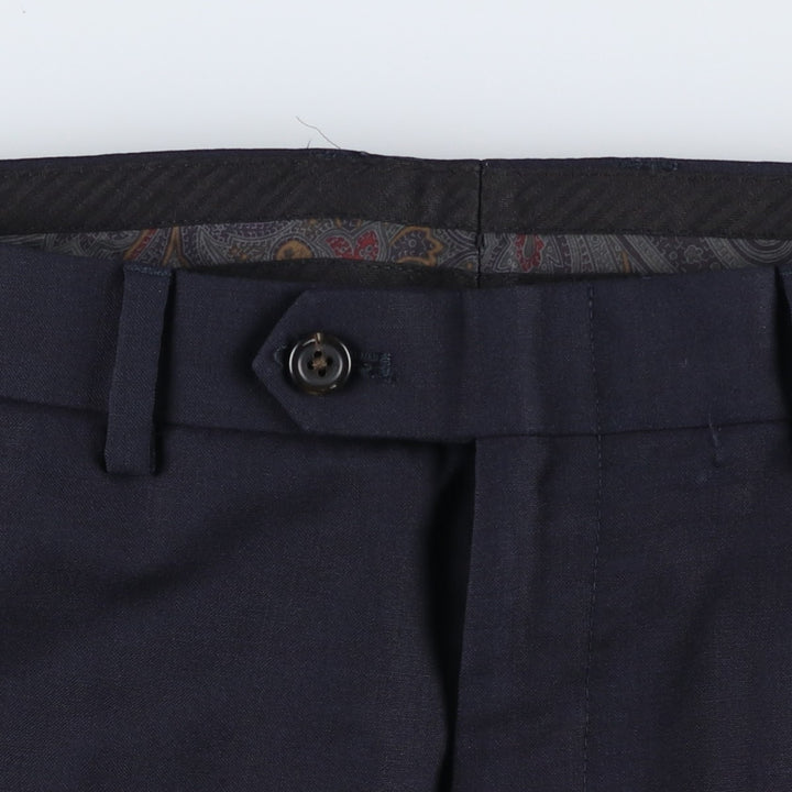 Ralph Lauren LAUREN TOTAL COMFORT wool pants slacks for men, W33 equivalent wool navy blue type Vintage Second Hand