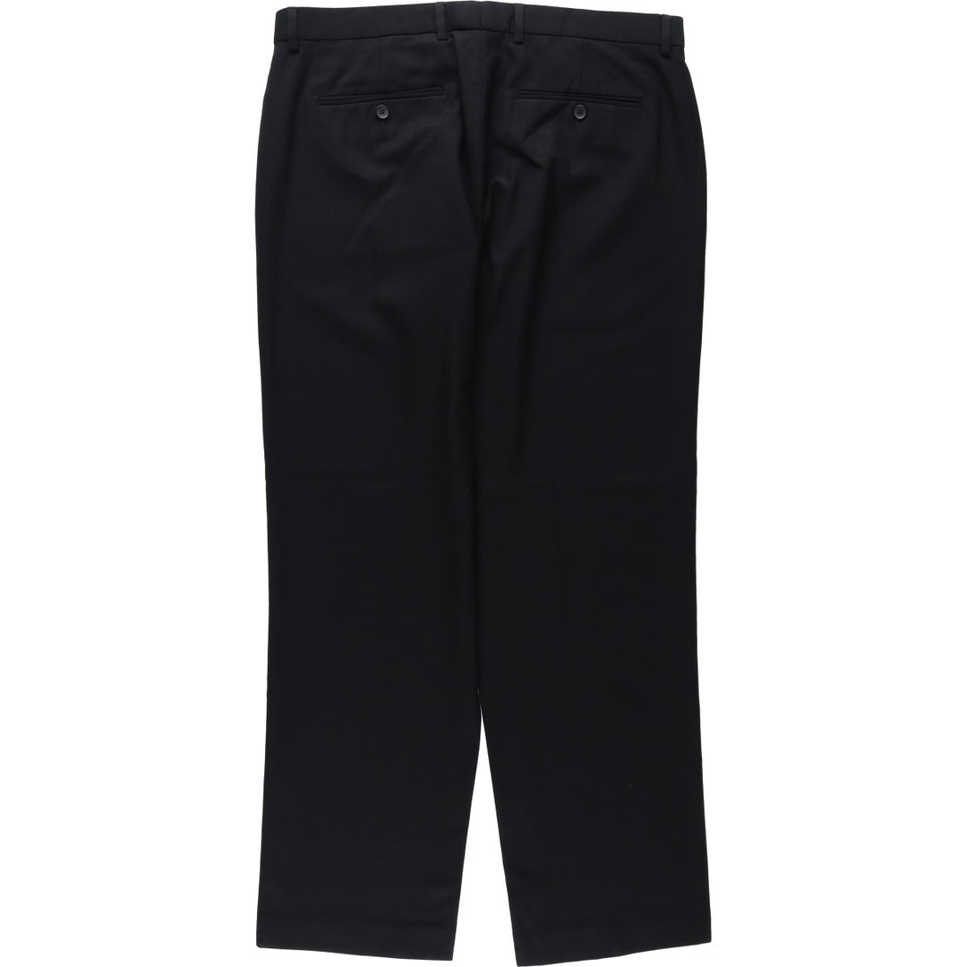 Calvin Klein Slacks Pants for Men, W35 polyester black type Vintage Second Hand