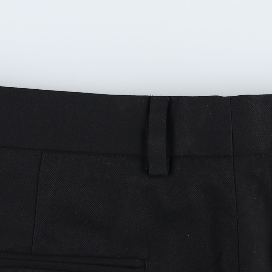 Calvin Klein Slacks Pants for Men, W35 polyester black type Vintage Second Hand