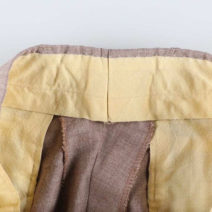Vintage men's flare pants, size W31 unclear brown type Vintage Second Hand